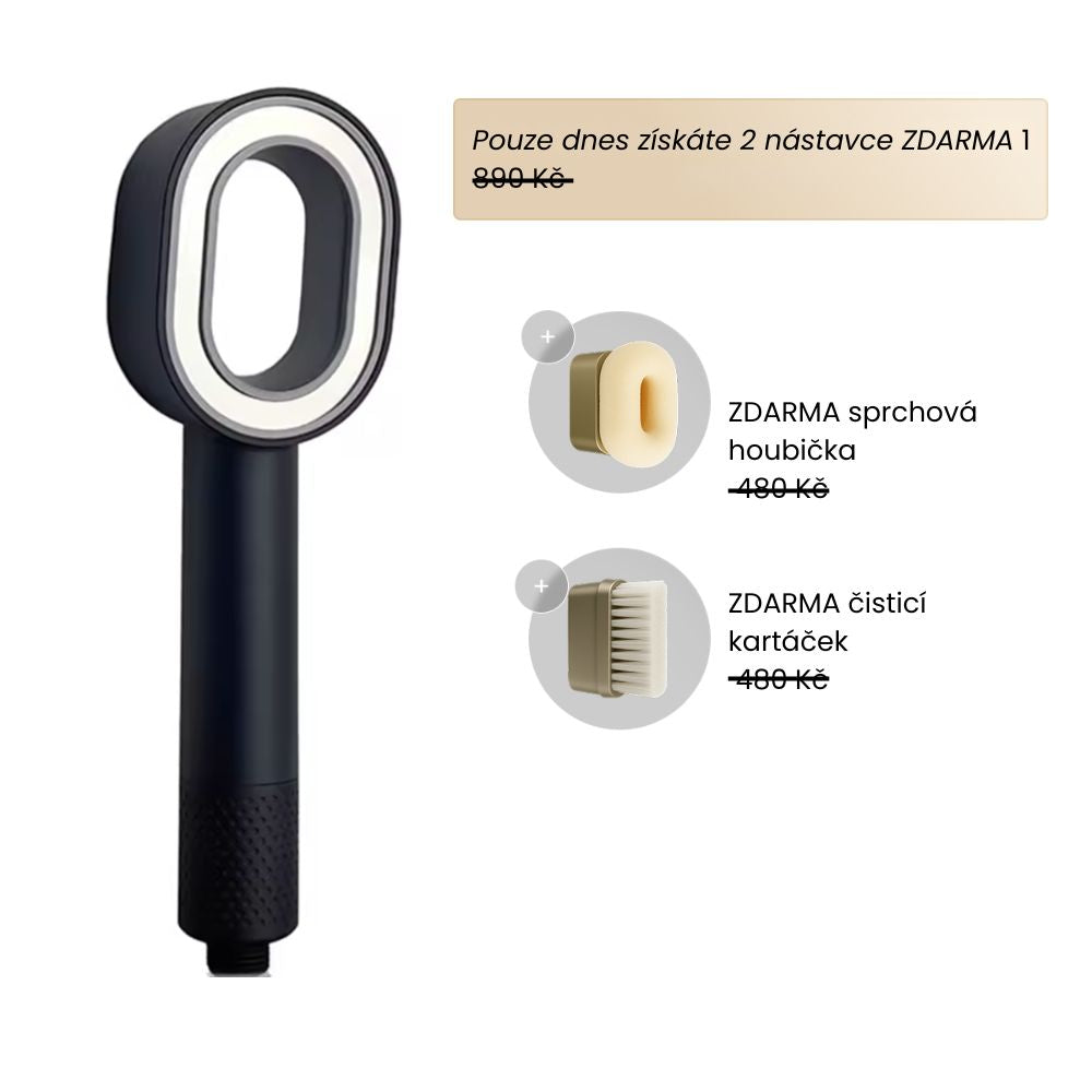 HydroLux™ - 3v1 prémiová sprchová hlavice s filtrem