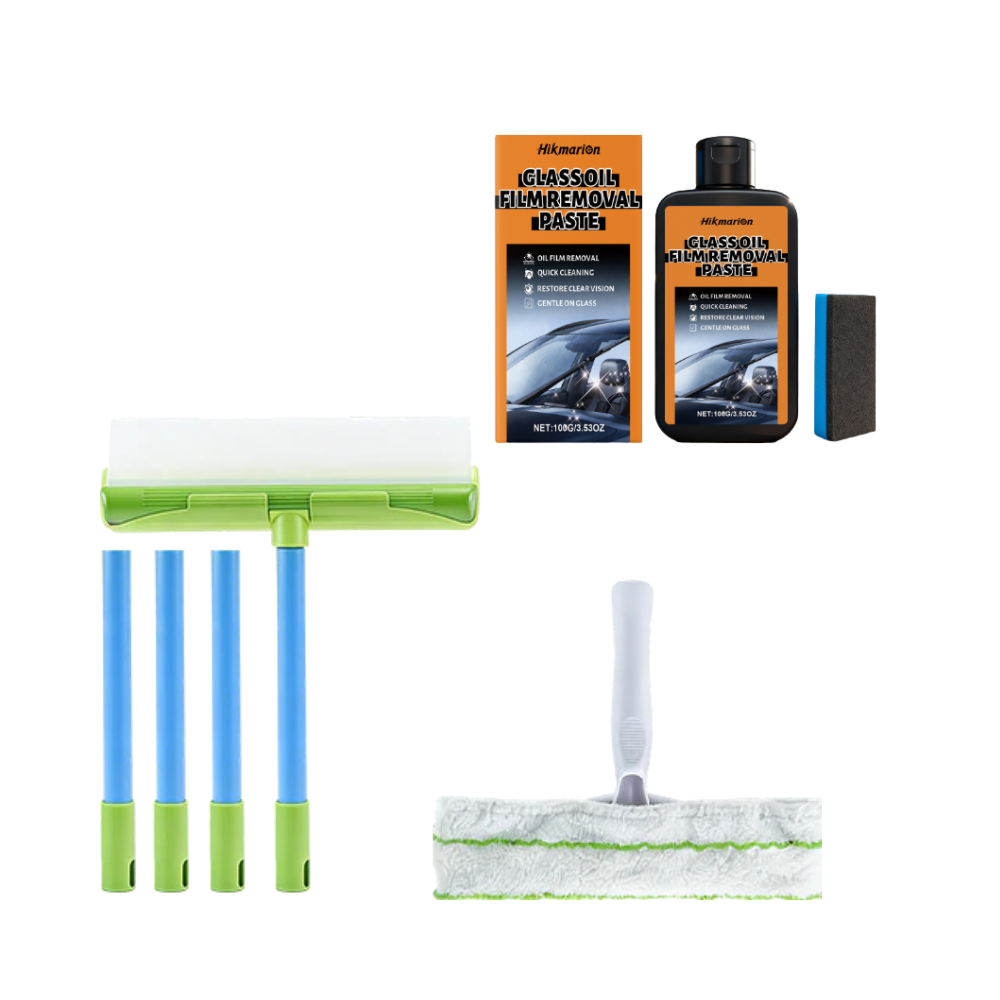 CrystalClear Wiper™ – 5dílná sada stěrek bez šmouh a poškrábání