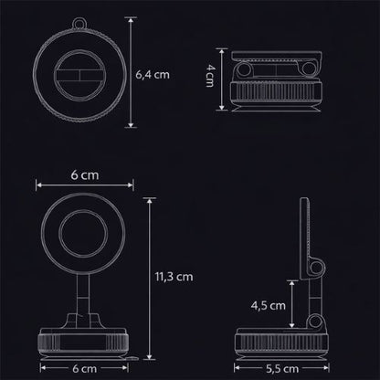 Magnetický držák na telefon s 360° rotací