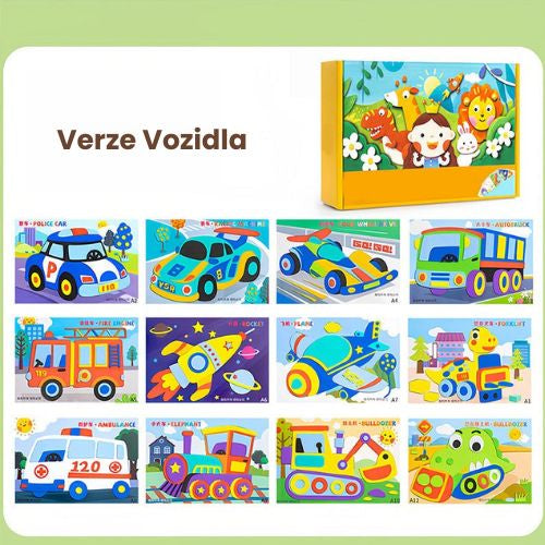 DIY 3D EVA kreativní samolepky pro děti