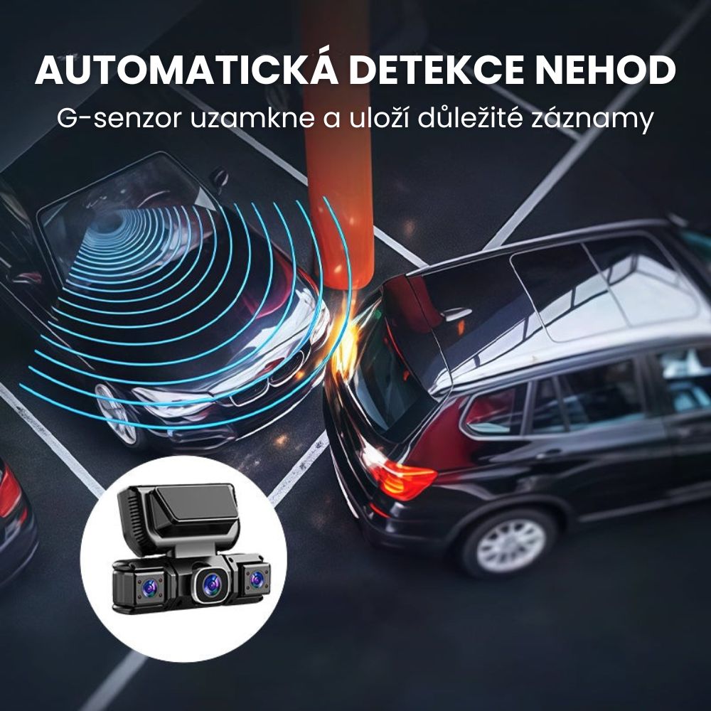 Autokamera se 3 až 4 kanály s Wi-Fi a nočním viděním