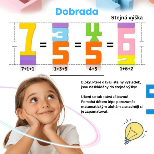 Dobrada™ Stack & Count - Vzdělávací hra pro děti