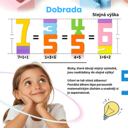 Dobrada™ Stack & Count - Vzdělávací hra pro děti