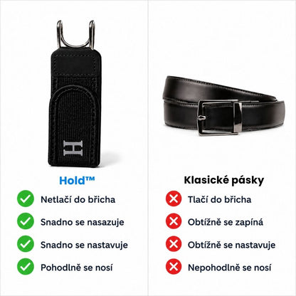 Hold™ - Stahovací pásek do pasu bez přezky