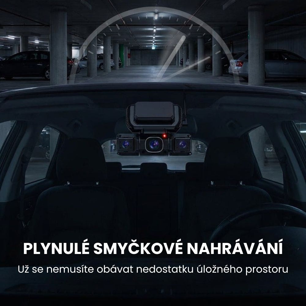 Autokamera se 3 až 4 kanály s Wi-Fi a nočním viděním