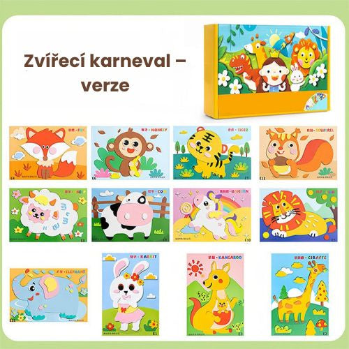 DIY 3D EVA kreativní samolepky pro děti