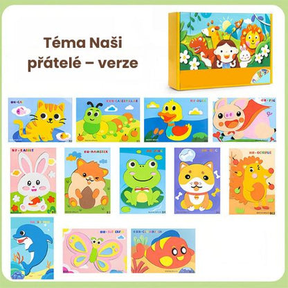 DIY 3D EVA kreativní samolepky pro děti