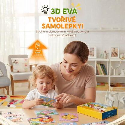 DIY 3D EVA kreativní samolepky pro děti