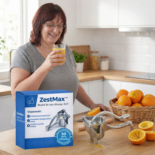 ZestMax™ – Ruční lis na ovoce z nerezové oceli | 3 v 1 pro maximálně čerstvou šťávu