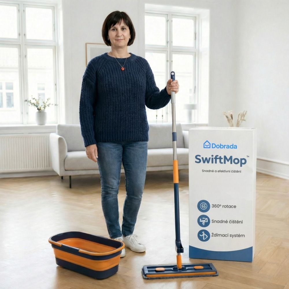 SwiftMop™ | Rotační mop s integrovaným ždímacím systémem