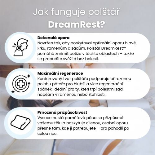 DreamRest™ – Polštář pro zdravý spánek