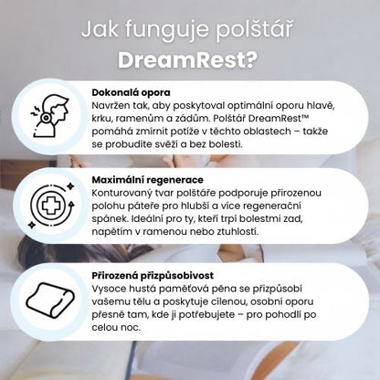 DreamRest™ – Polštář pro zdravý spánek