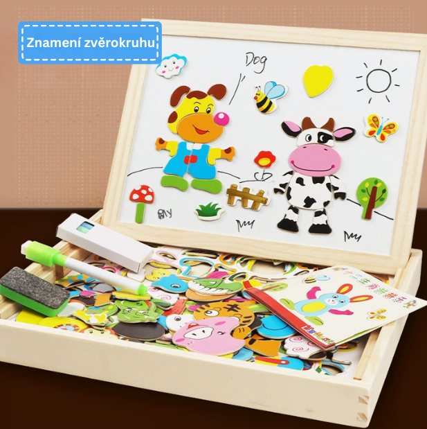 Magnetická oboustranná kreslící deska – zábava a vzdělávání pro děti