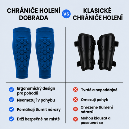 Kompresní návleky na holeně s ochranným polstrováním