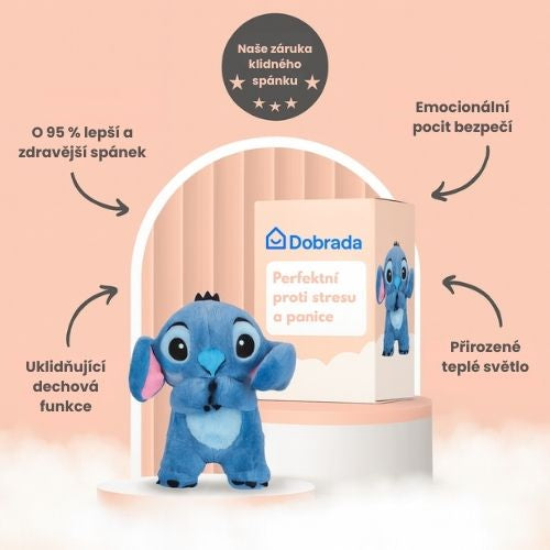 Uklidňující Plyšák – náš oblíbený modrý mimozemšťanek