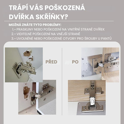 Opravná montážní destička pro panty (pant není součástí)