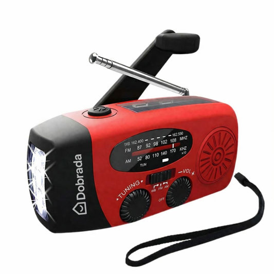 BlackoutBuddy™ – Solární a klikové nouzové rádio Pro