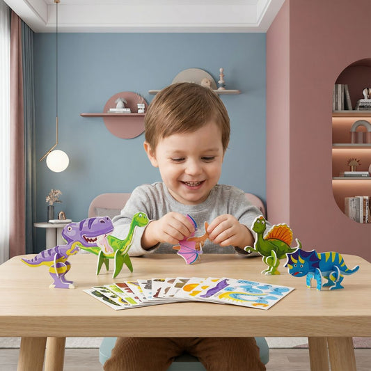 3D sada kreslených puzzlí pro děti