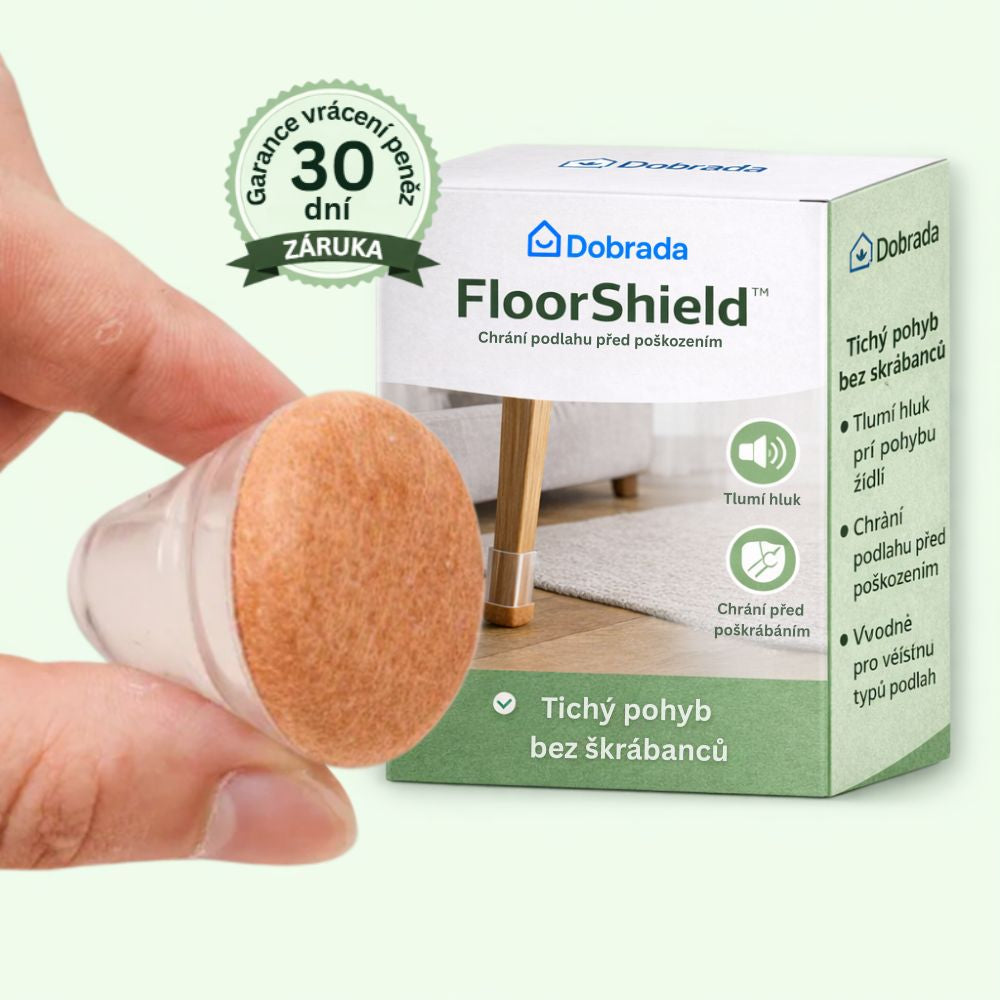 FloorShield™ | Ochranné koncovky a podložky na nohy židlí pro ochranu podlah