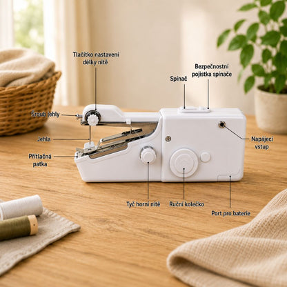 QuickStitch™ - ruční přenosný mini šicí stroj