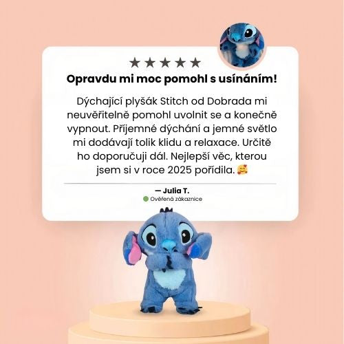 Uklidňující Plyšák – náš oblíbený modrý mimozemšťanek