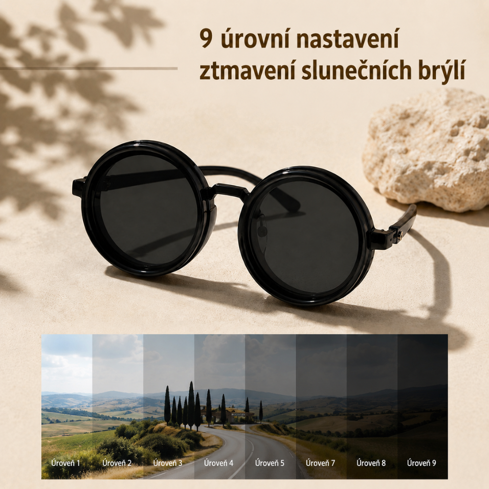 UrbanShade™ | Nastavitelné sluneční brýle s černými skly