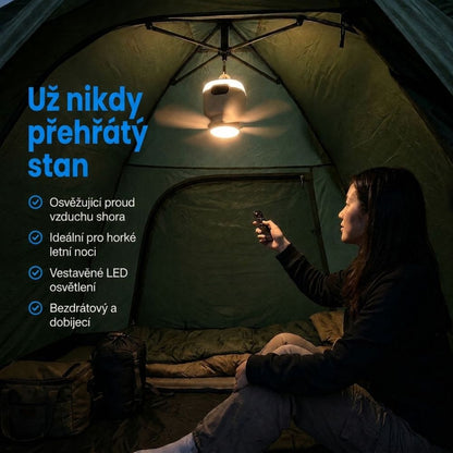 Breeze™ | Závěsný ventilátor do stanu pro příjemně chladné noci