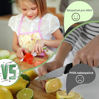 Bezpečné nože pro děti – 13dílná kuchyňská sada
