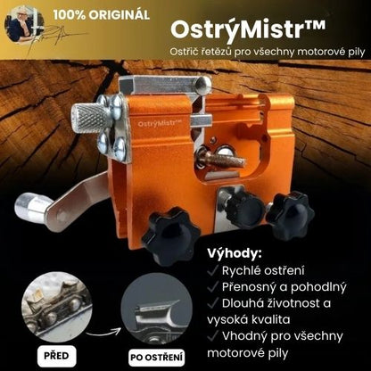 OstrýMistr™ – Univerzální ostřič řetězů