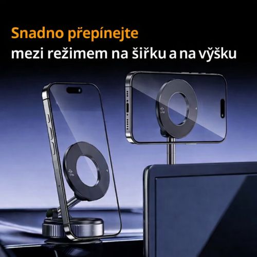 Magnetický držák na telefon s 360° rotací