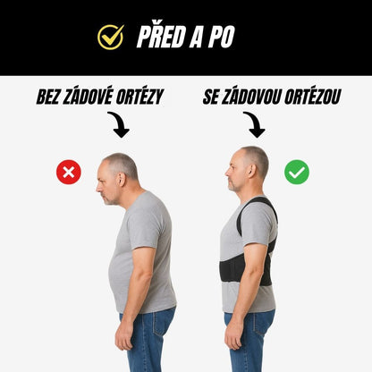 Nastavitelná zádová ortéza – Pro správné držení těla a úlevu od bolesti