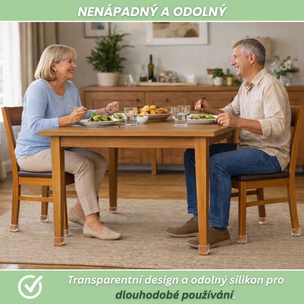 FloorShield™ | Ochranné koncovky a podložky na nohy židlí pro ochranu podlah