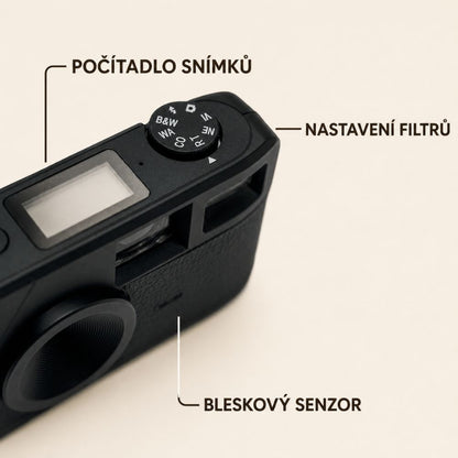 Digitální retro fotoaparát s retro filtry