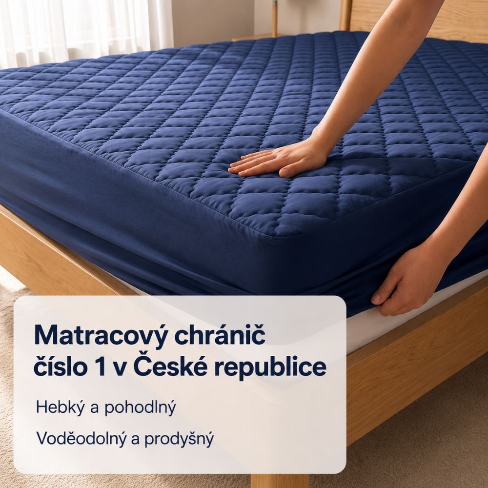 2 v 1 prošívaný nepromokavý chránič matrace