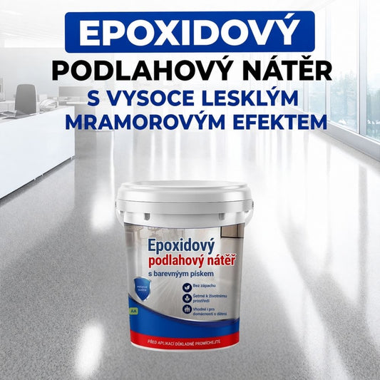 Epoxidový podlahový nátěr s barevným pískem