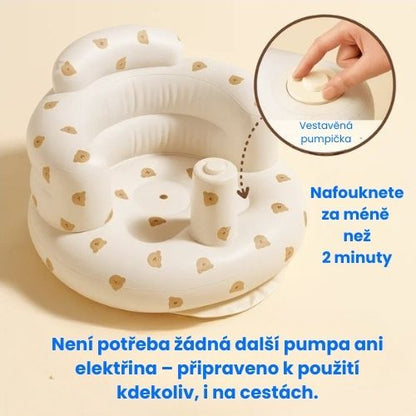 MedvídkovéKřesílko™ - Nafukovací podpůrné křesílko pro miminka