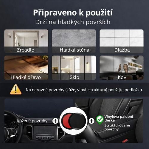Magnetický držák na telefon s 360° rotací