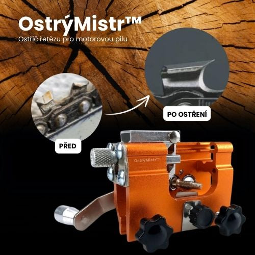 OstrýMistr™ – Univerzální ostřič řetězů