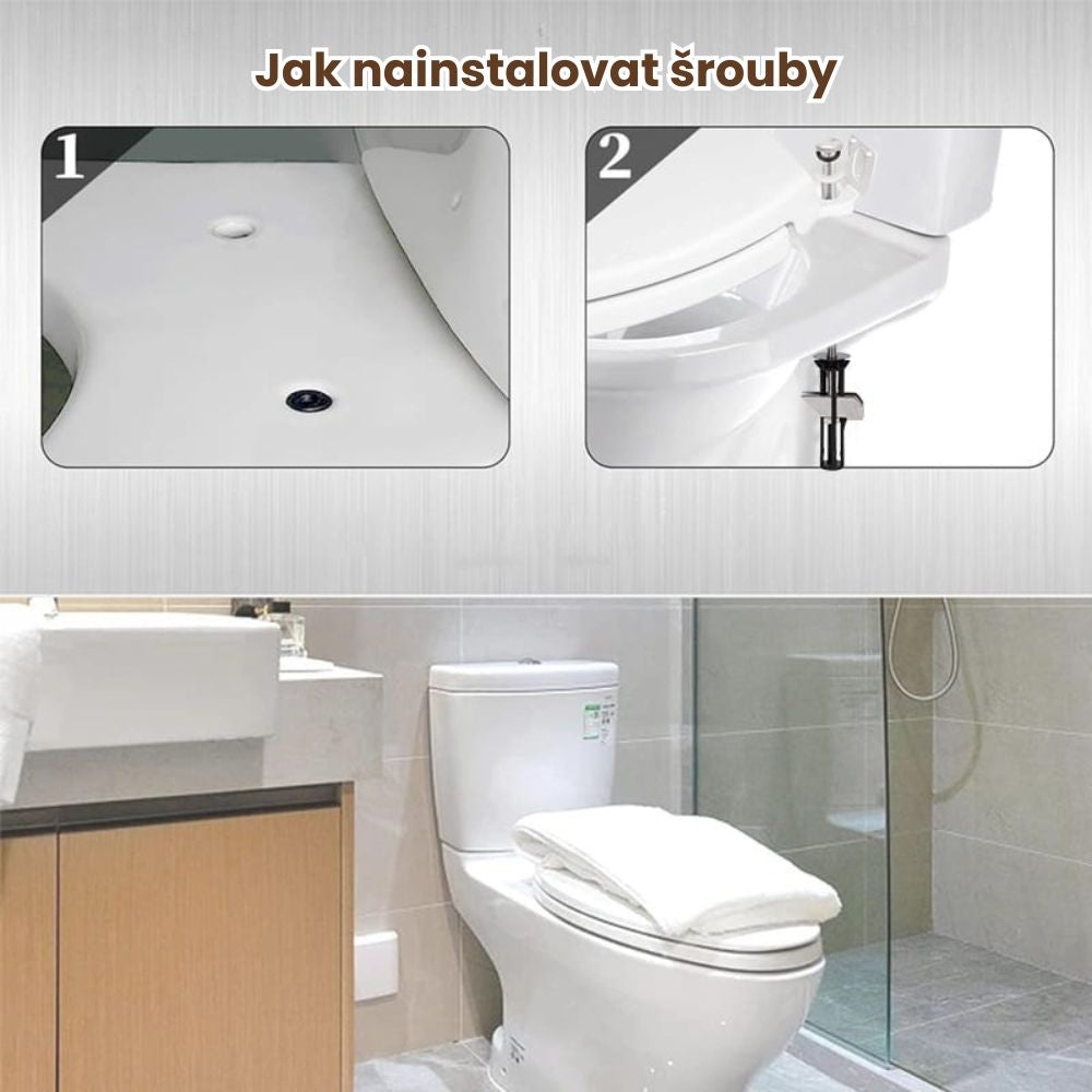 ToiletBolt™ 1+1 sada zdarma pevná upevňovací sada pro WC sedátko