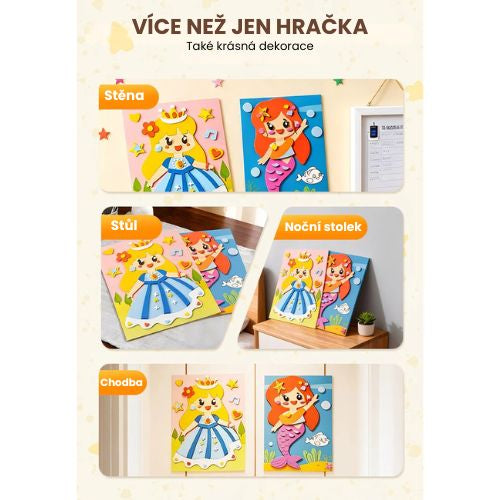 DIY 3D EVA kreativní samolepky pro děti