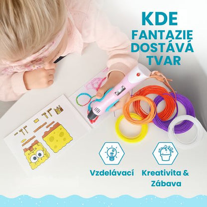 3D Pero Startovací balíček – 10 barevných filamentů