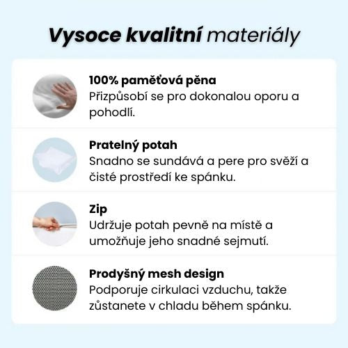 DreamRest™ – Polštář pro zdravý spánek
