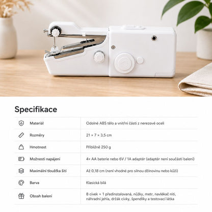 QuickStitch™ - ruční přenosný mini šicí stroj