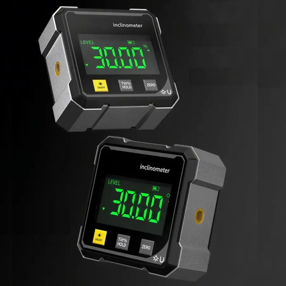IncliTech™ Digitální magnetický úhloměr s bočním laserem a vysokou přesností