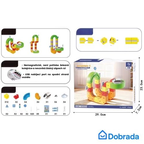 Rychlobloky™ – 3D stavebnice vláčků – hračky STEM