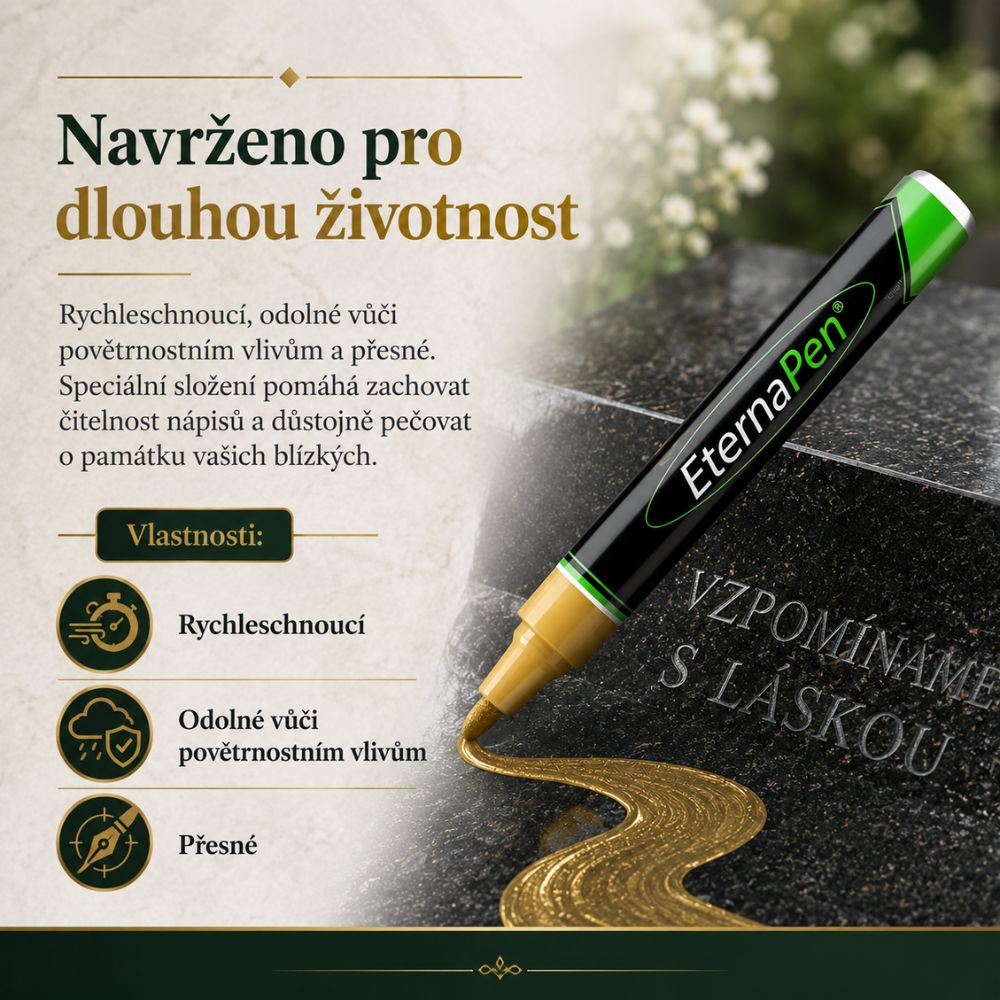 EternaPen™ - Popisovač pro obnovu pamětních nápisů