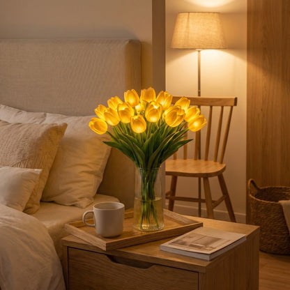 Dekorativní svítící kytice tulipánů