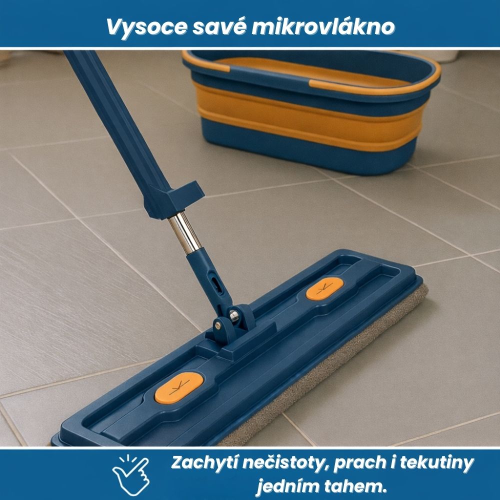 SwiftMop™ | Rotační mop s integrovaným ždímacím systémem