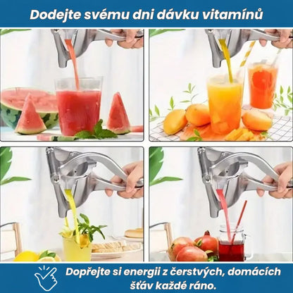 ZestMax™ – Ruční lis na ovoce z nerezové oceli | 3 v 1 pro maximálně čerstvou šťávu