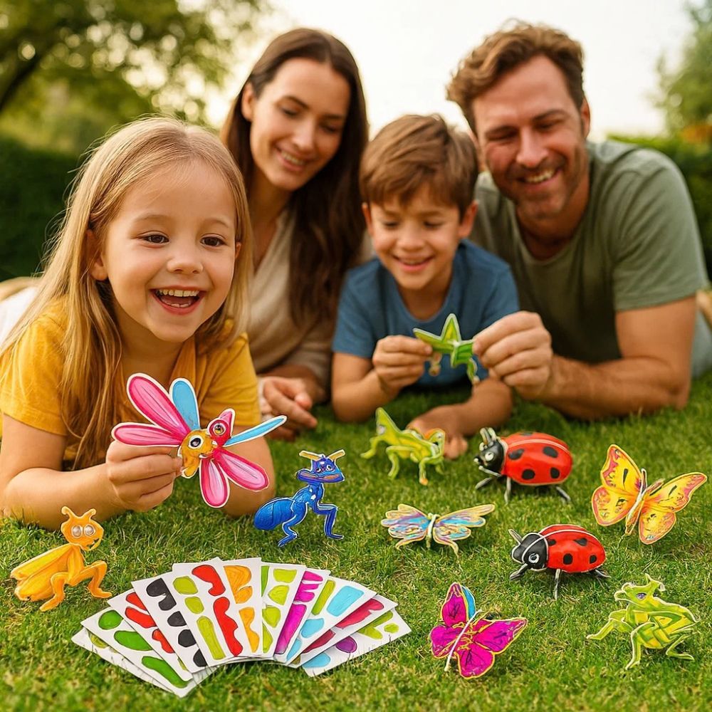 3D sada kreslených puzzlí pro děti